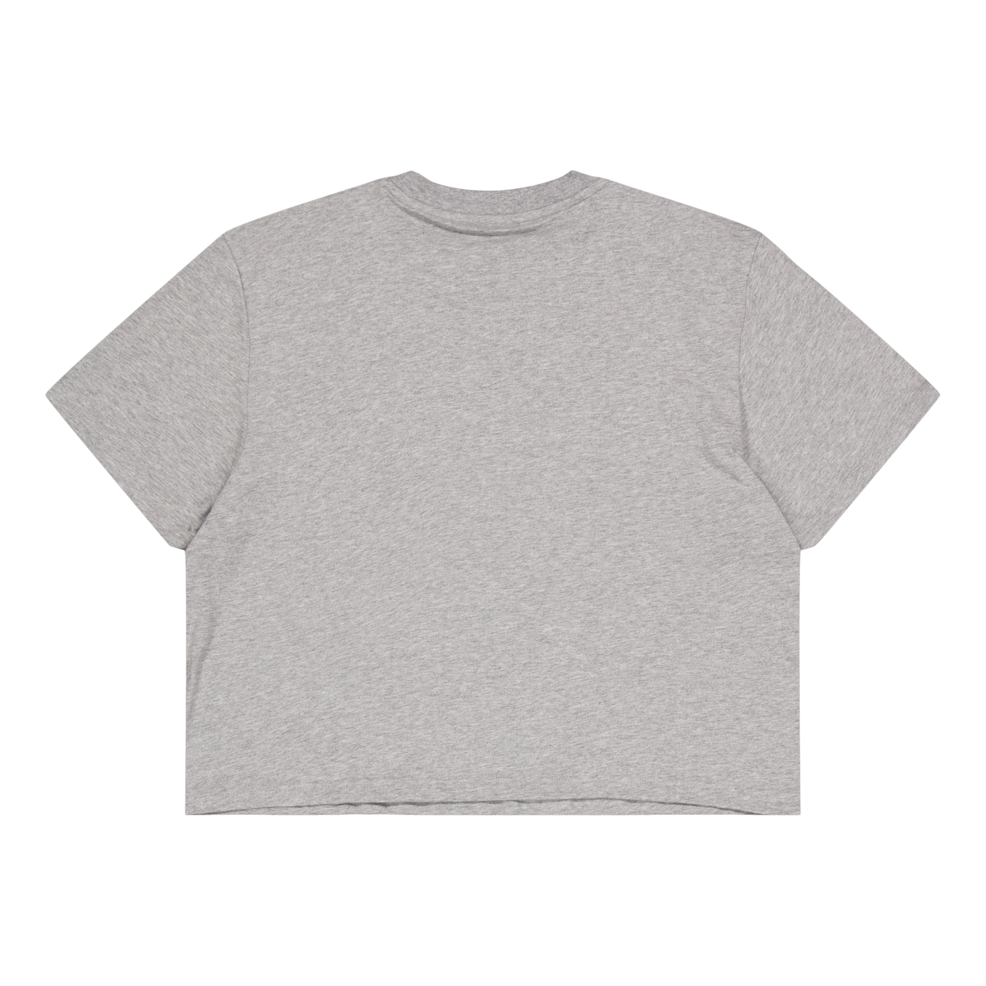 Essentials 3-Stripes Single Jersey Crop Top Medium Grey Heather