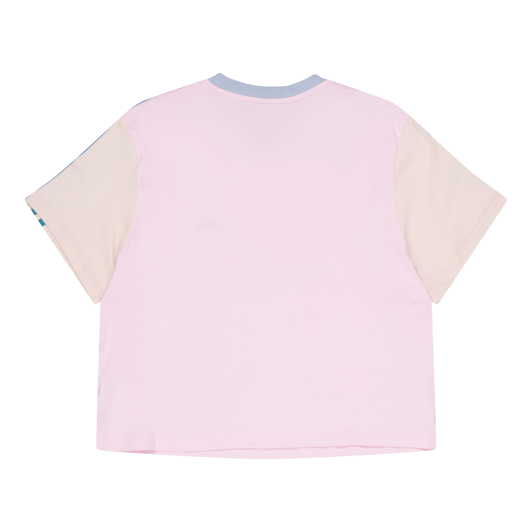 Essentials 3-Stripes Single Jersey Crop Top Clear Pink