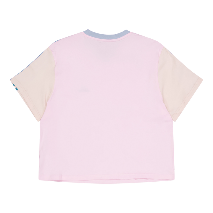 Essentials 3-Stripes Single Jersey Crop Top Clear Pink