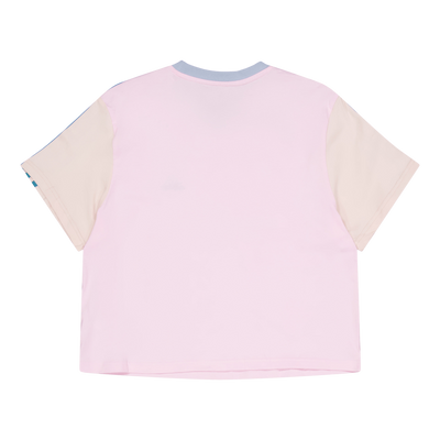 Essentials 3-Stripes Single Jersey Crop Top Clear Pink