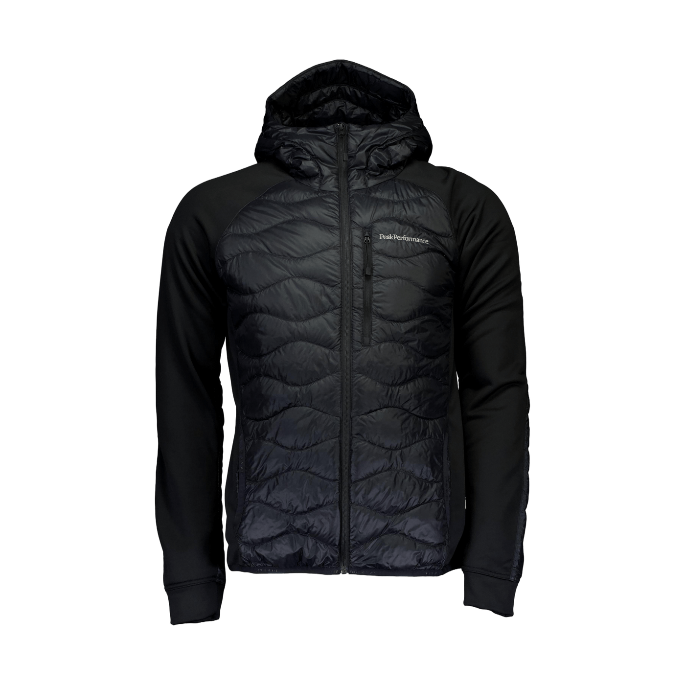 M HELIUM DOWN HYBRID HOOD JACKET BLACK Peak Performance Runforest