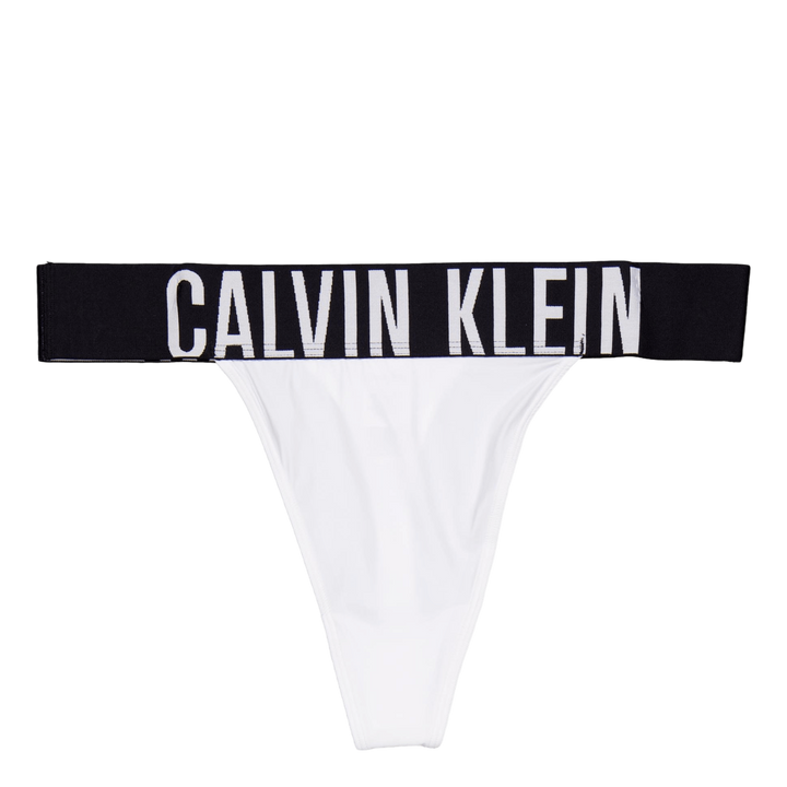High Leg Thong White