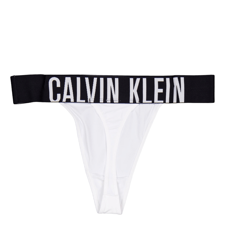 High Leg Thong White