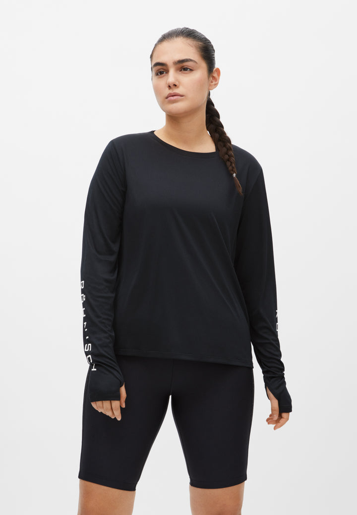 Team Logo Long Sleeve Black
