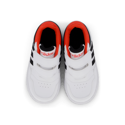 Hoops Shoes Cloud White / Core Black / Bright Red