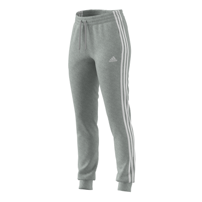 Essentials Single Jersey 3-Stripes Joggers Medium Grey Heather / White