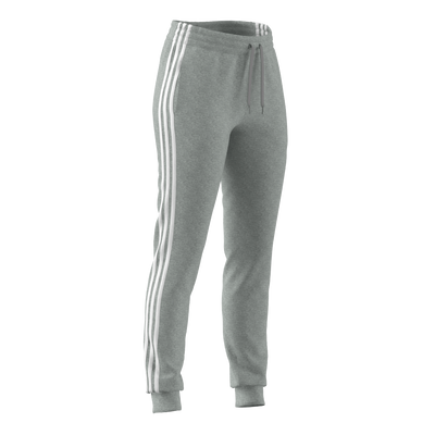 Essentials Single Jersey 3-Stripes Joggers Medium Grey Heather / White