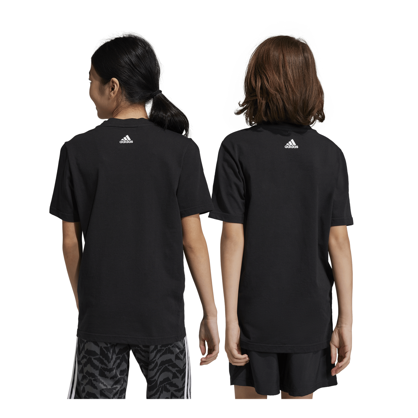 Essentials Linear Logo Cotton T-Shirt Black / White