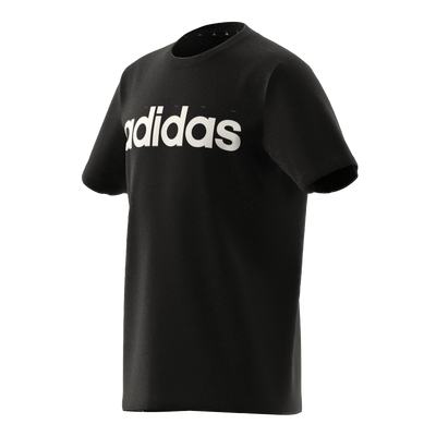 Essentials Linear Logo Cotton T-Shirt Black / White