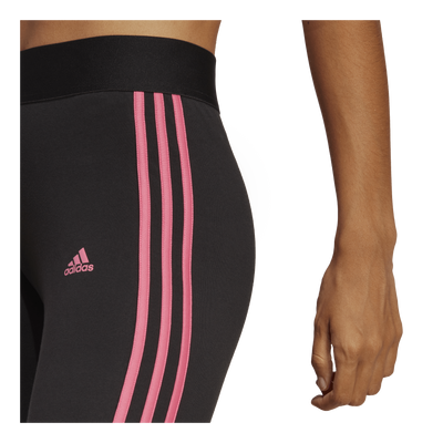 3 Stripes Leggings Black / Pulse Magenta