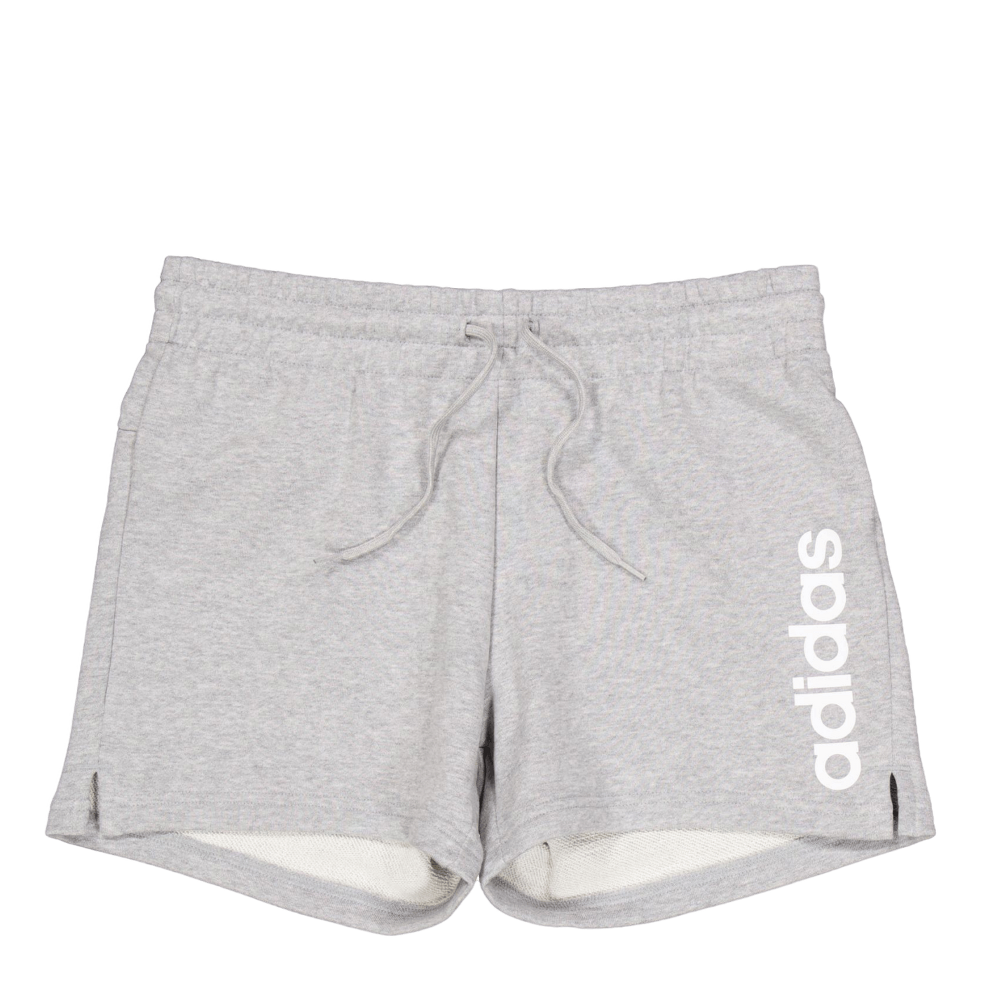 Essentials Linear French Terry Shorts Medium Grey Heather / White