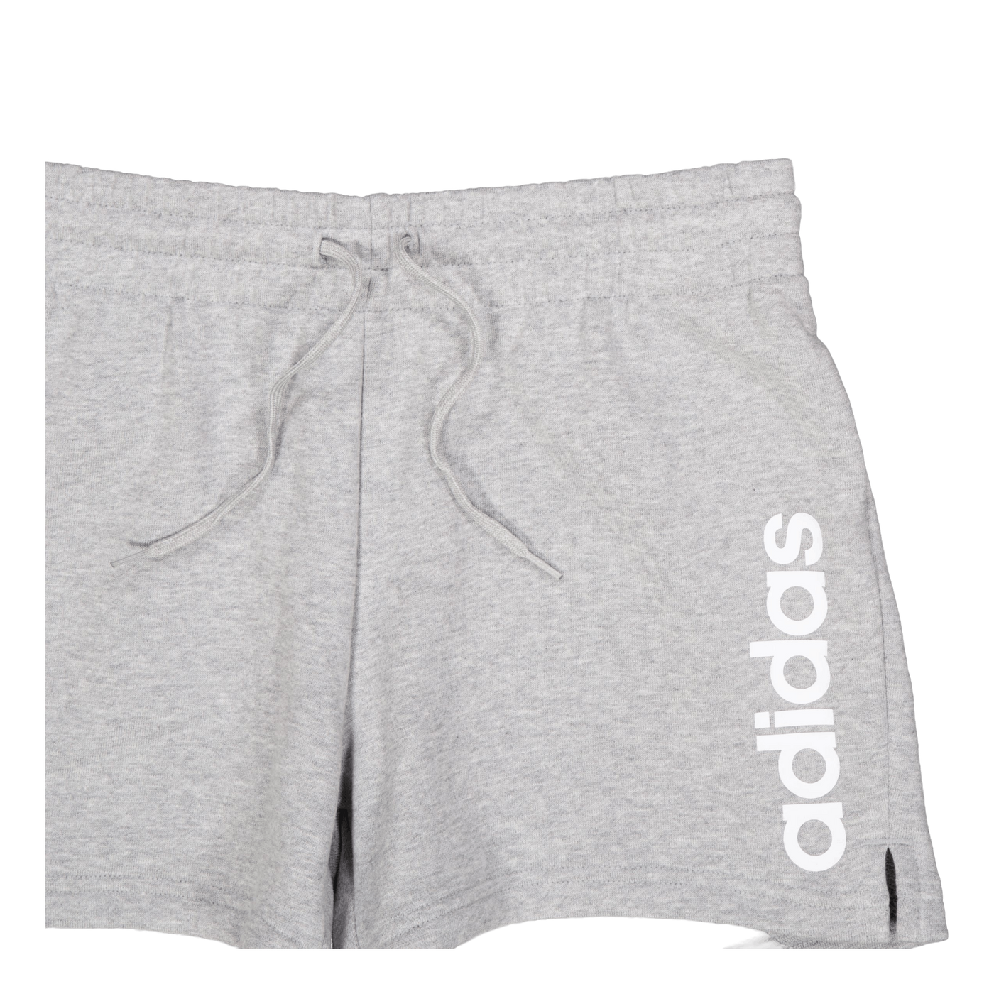 Essentials Linear French Terry Shorts Medium Grey Heather / White