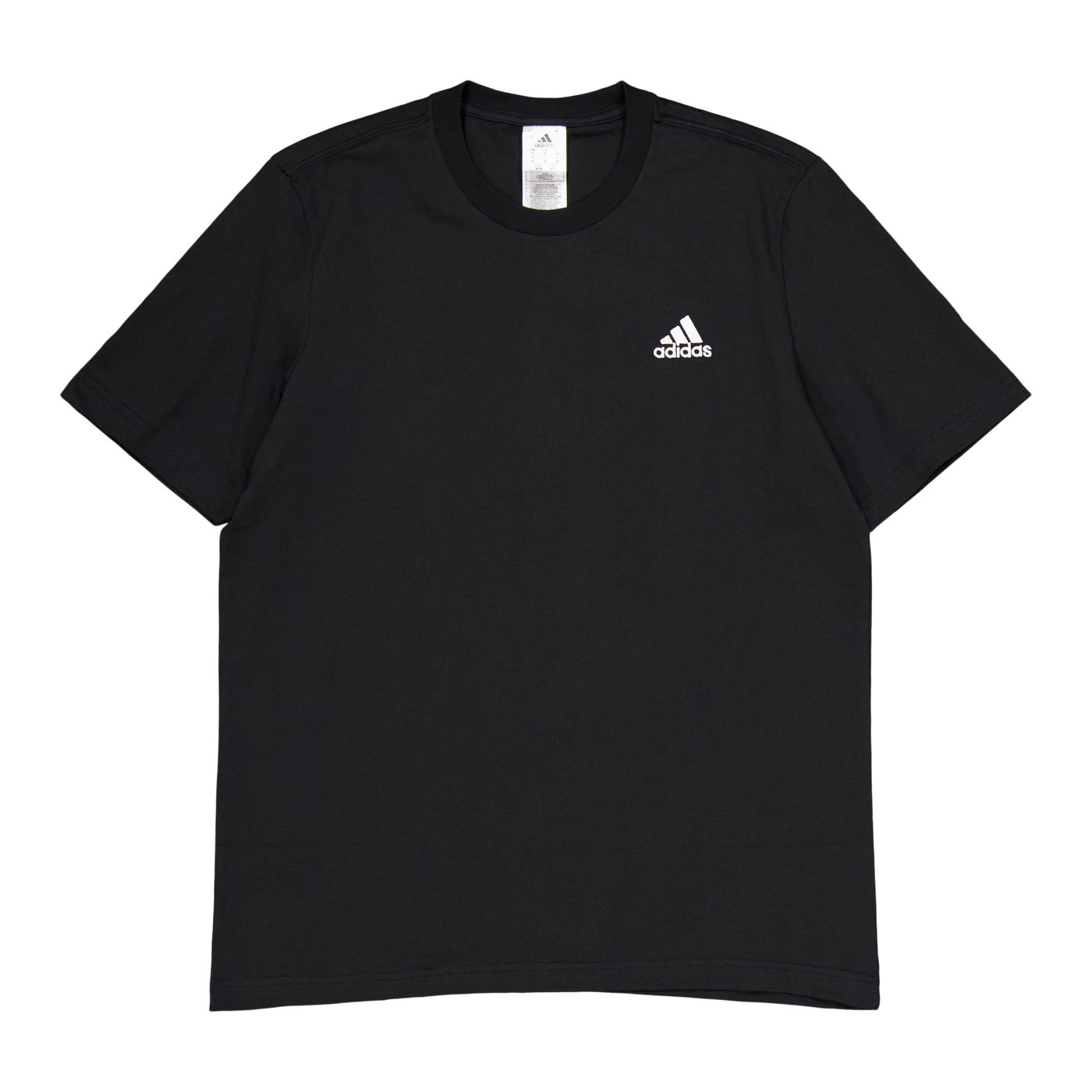 Essentials Single Jersey Embroidered Small Logo T-Shirt Black