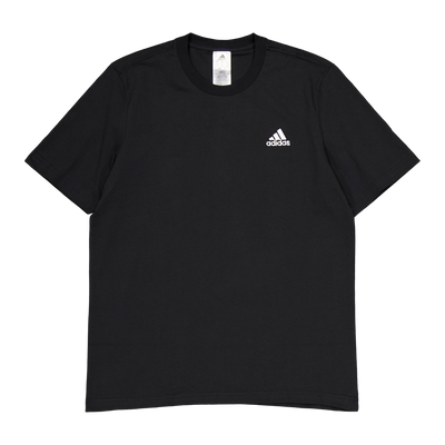 Essentials Single Jersey Embroidered Small Logo T-Shirt Black