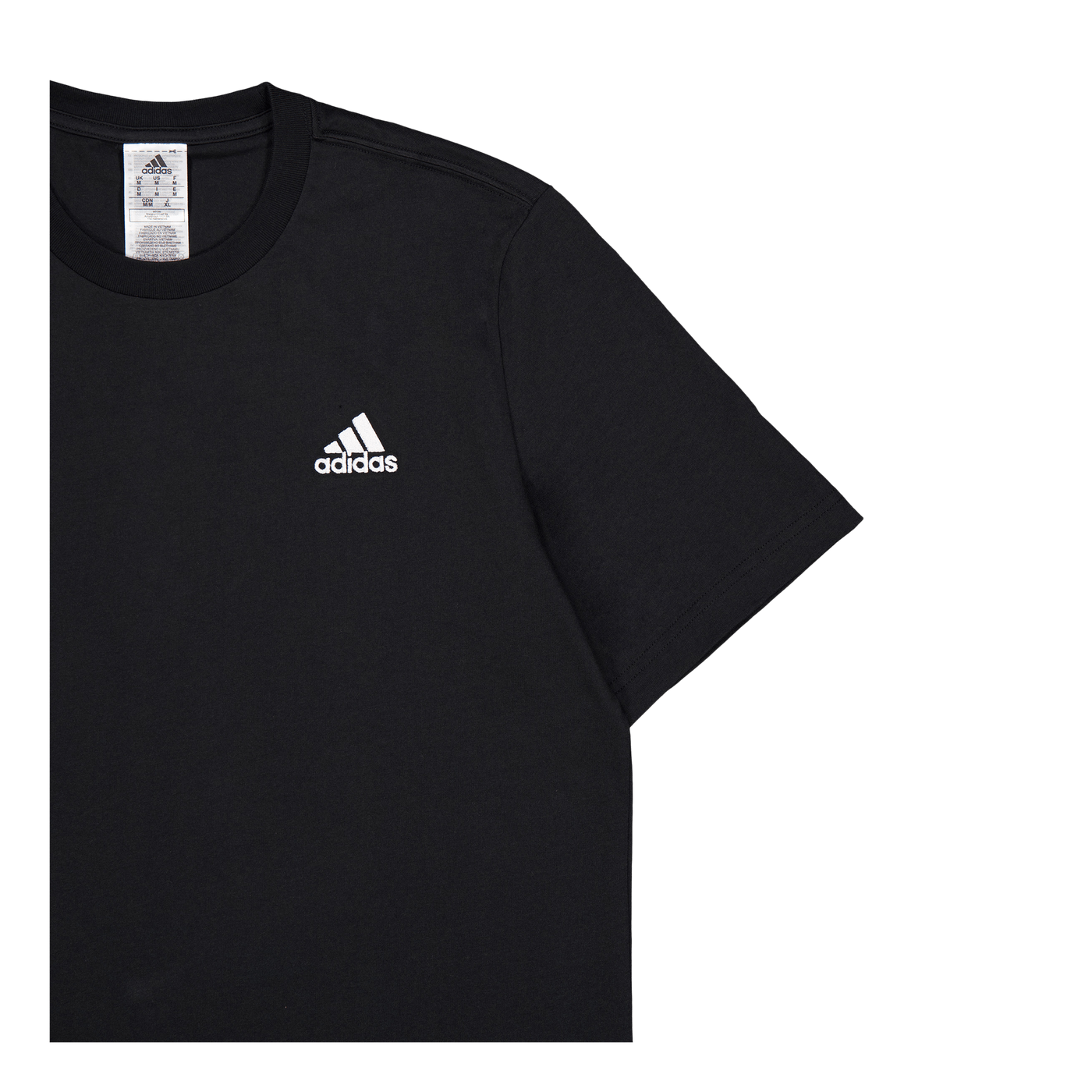 Essentials Single Jersey Embroidered Small Logo T-Shirt Black