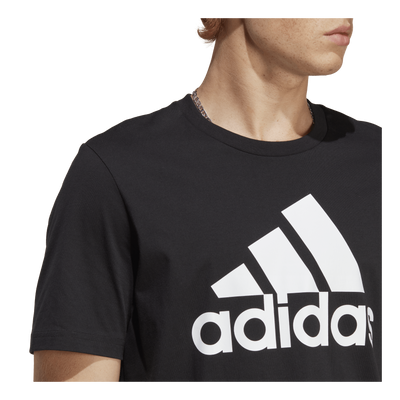 Essentials Single Jersey Big Logo T-Shirt Black / White