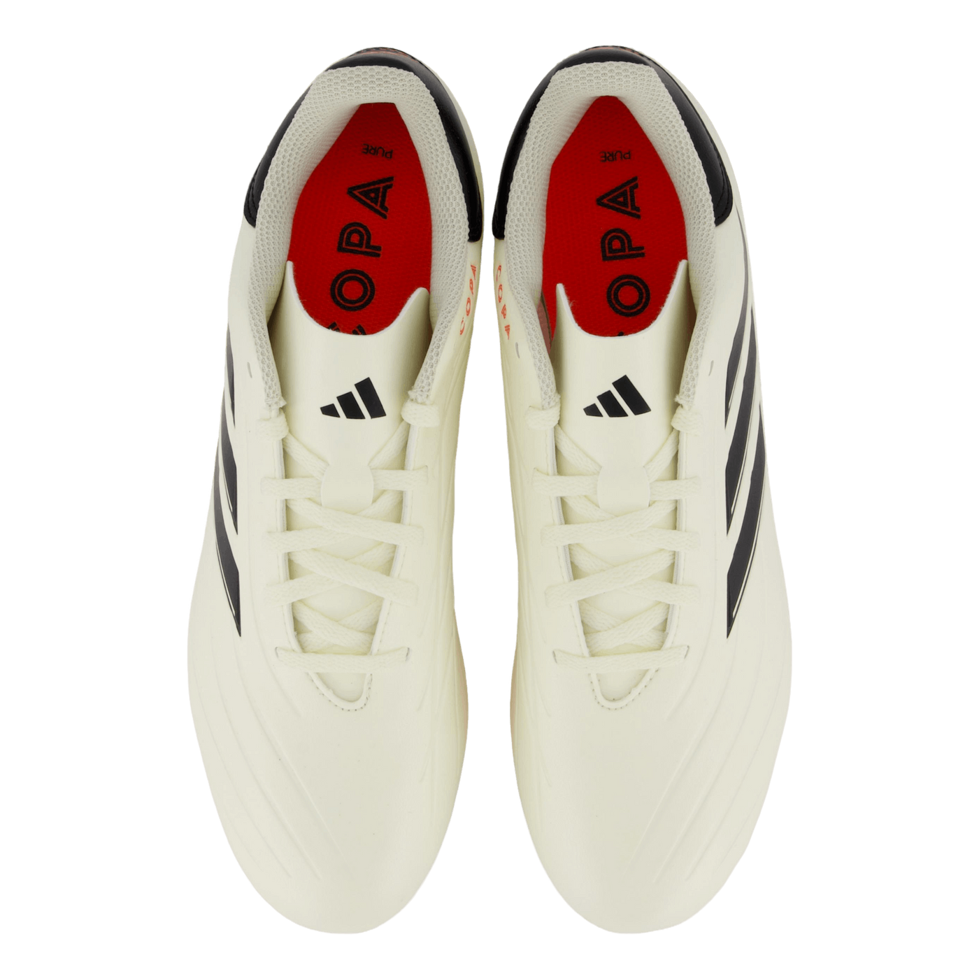 Copa Pure II Club Flexible Ground Boots Ivory / Core Black / Solar Red
