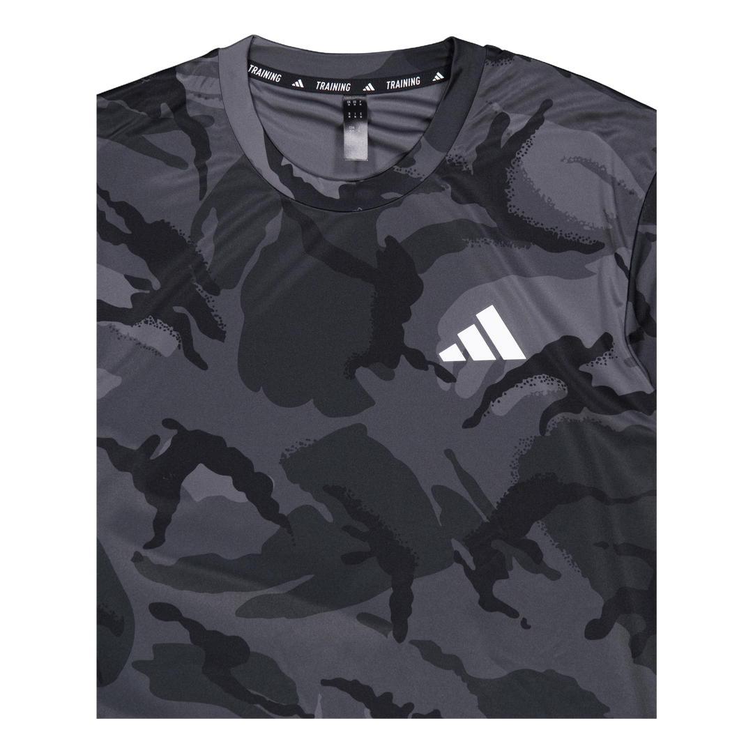 Train Essentials Seasonal Camo T-Shirt Dark Grey