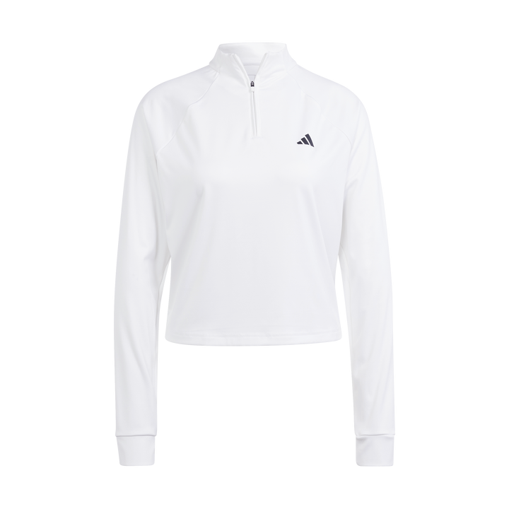 Train Essentials Minimal Branding 1/4-Zip Cover Up White