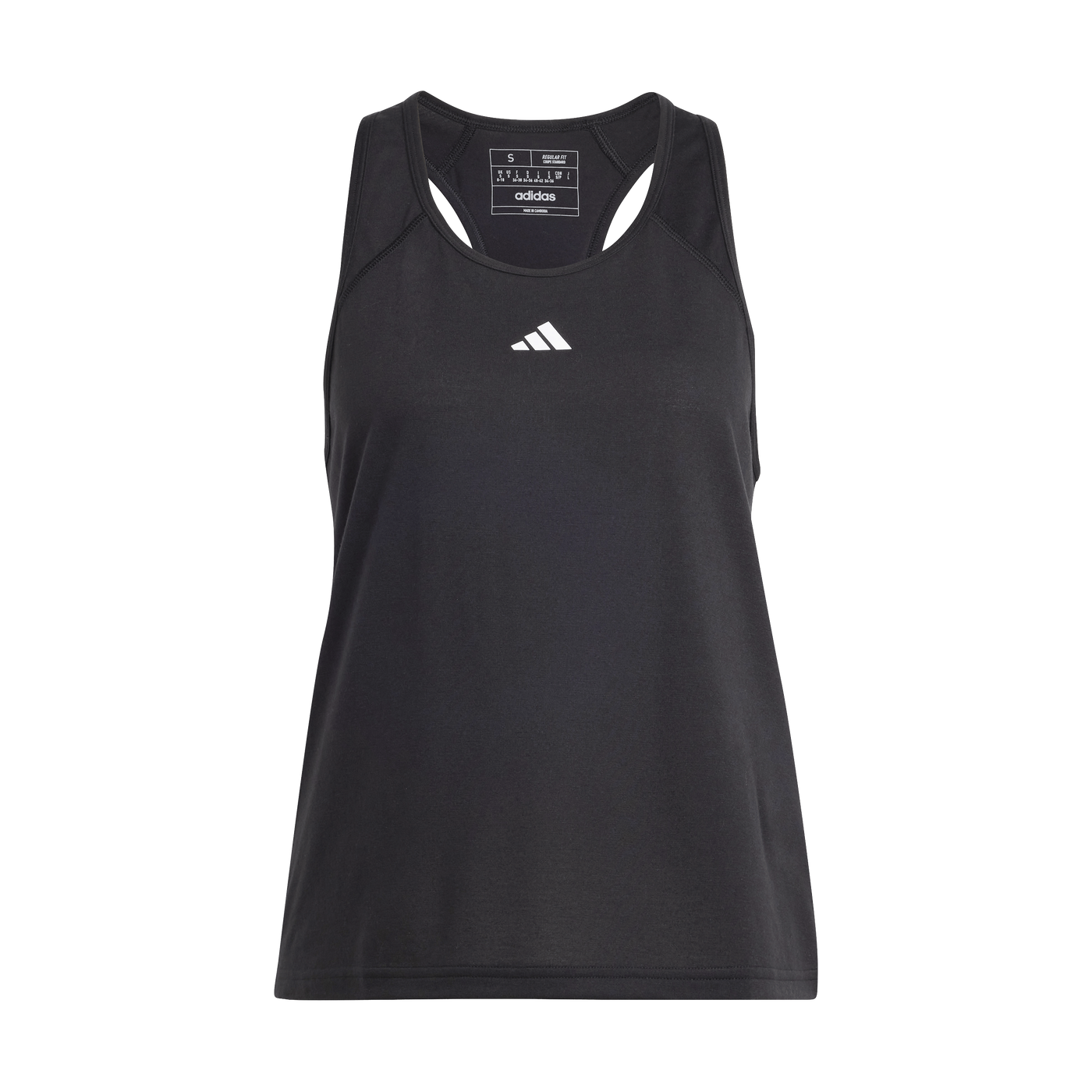 Train Essentials Minimal Branding Racerback Tank Top Black