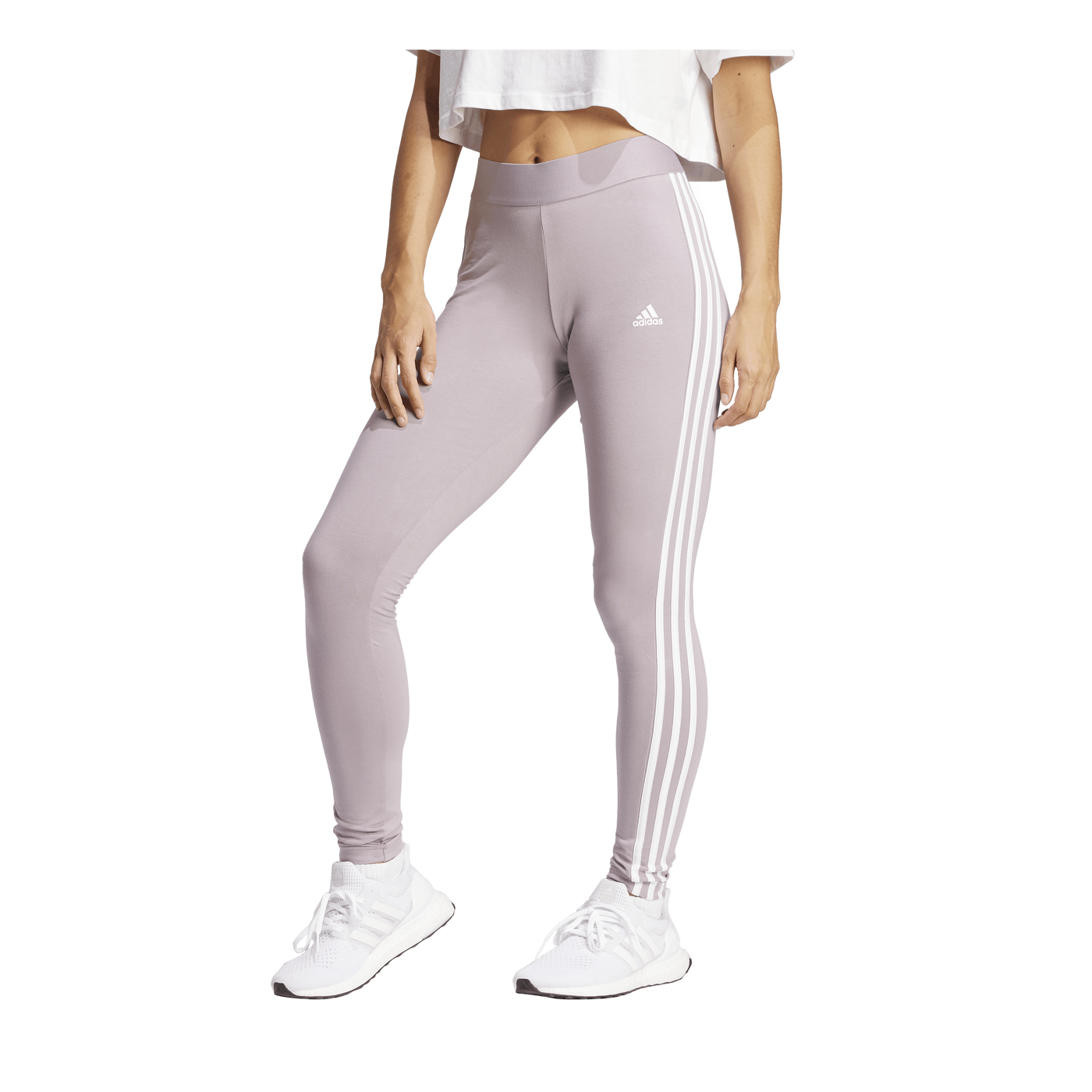 3 Stripes Leggings Preloved Fig / White