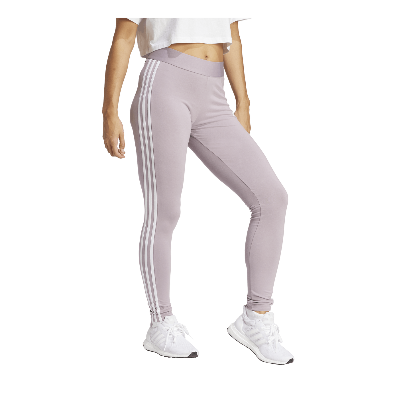 3 Stripes Leggings Preloved Fig / White