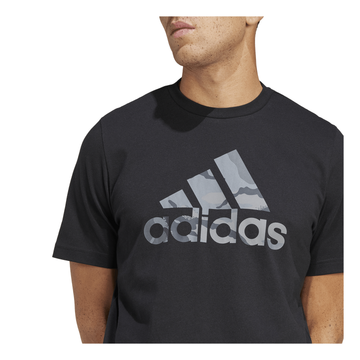 Camo Badge of Sport Graphic T-Shirt Black