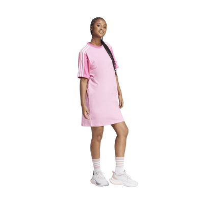 Essentials 3-Stripes Single Jersey Boyfriend Tee Dress Pink