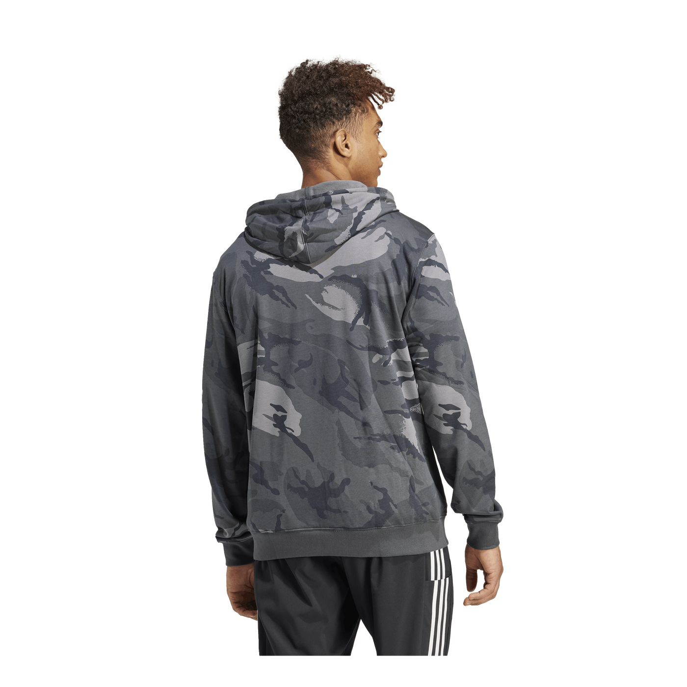 Seasonal Essentials Camouflage Hoodie Dark Grey