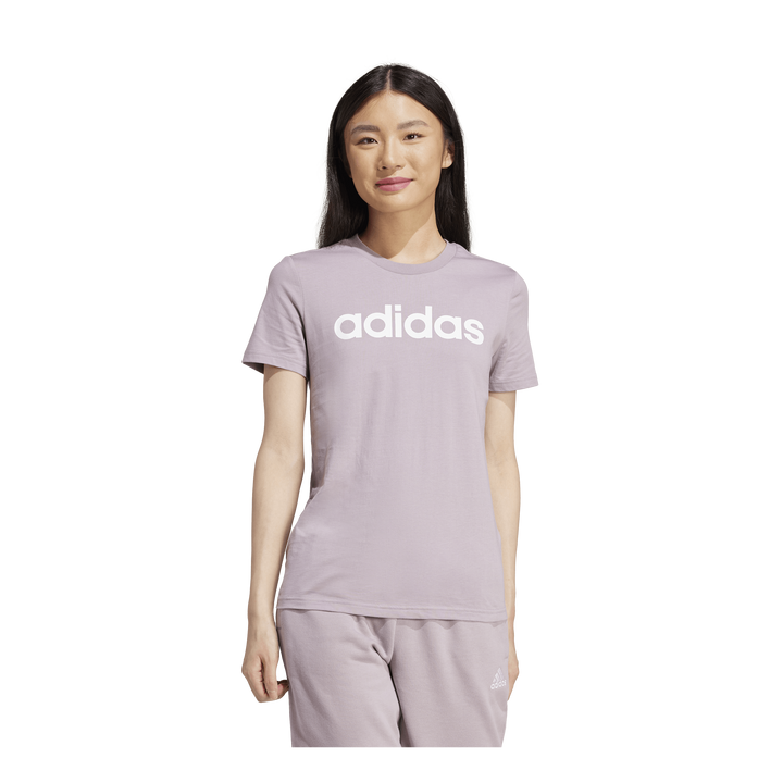 Essentials Slim Logo T-Shirt Preloved Fig / White