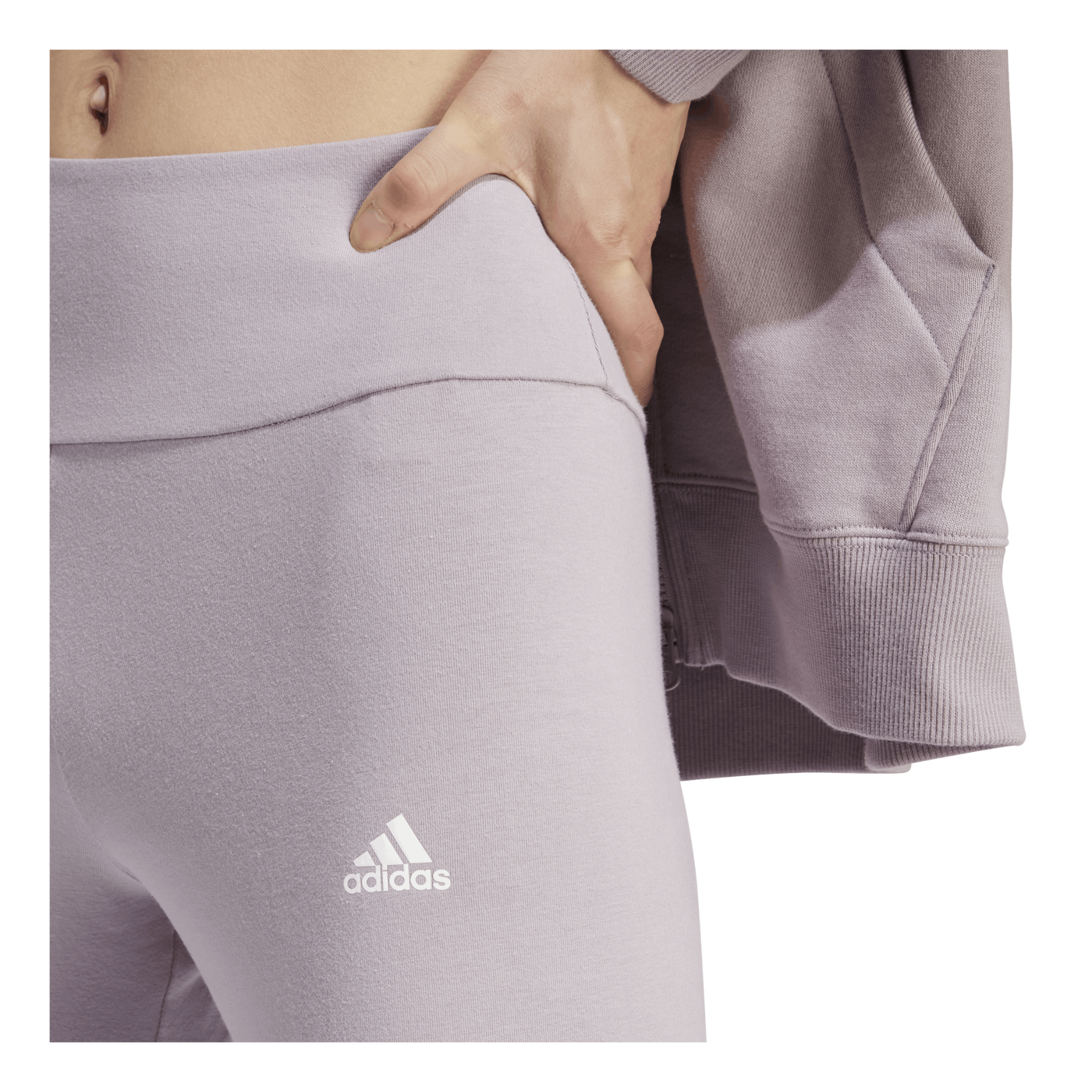 ESSENTIALS HIGH-WAISTED LOGO LEGGINGS Preloved Fig