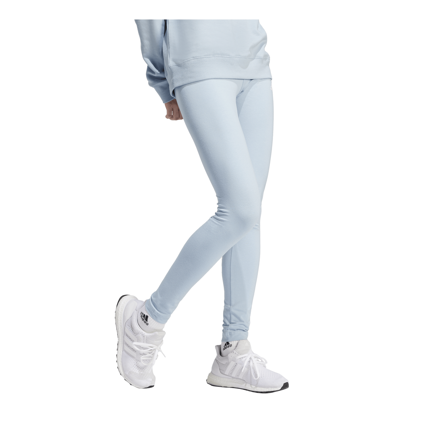 ESSENTIALS HIGH-WAISTED LOGO LEGGINGS Blue