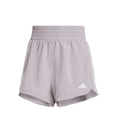 Pacer Training 3-Stripes Woven High-Rise Shorts Preloved Fig / White