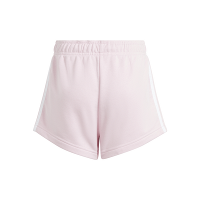 Essentials 3-Stripes Shorts Clear Pink / White