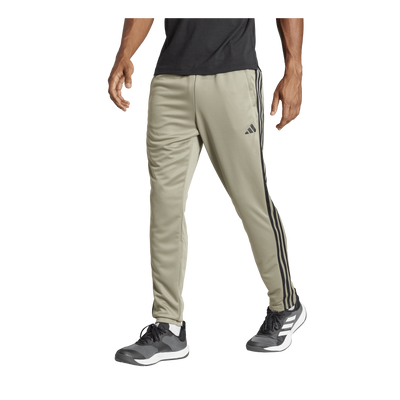 Train Essentials 3-Stripes Training Joggers Silver Pebble / Black