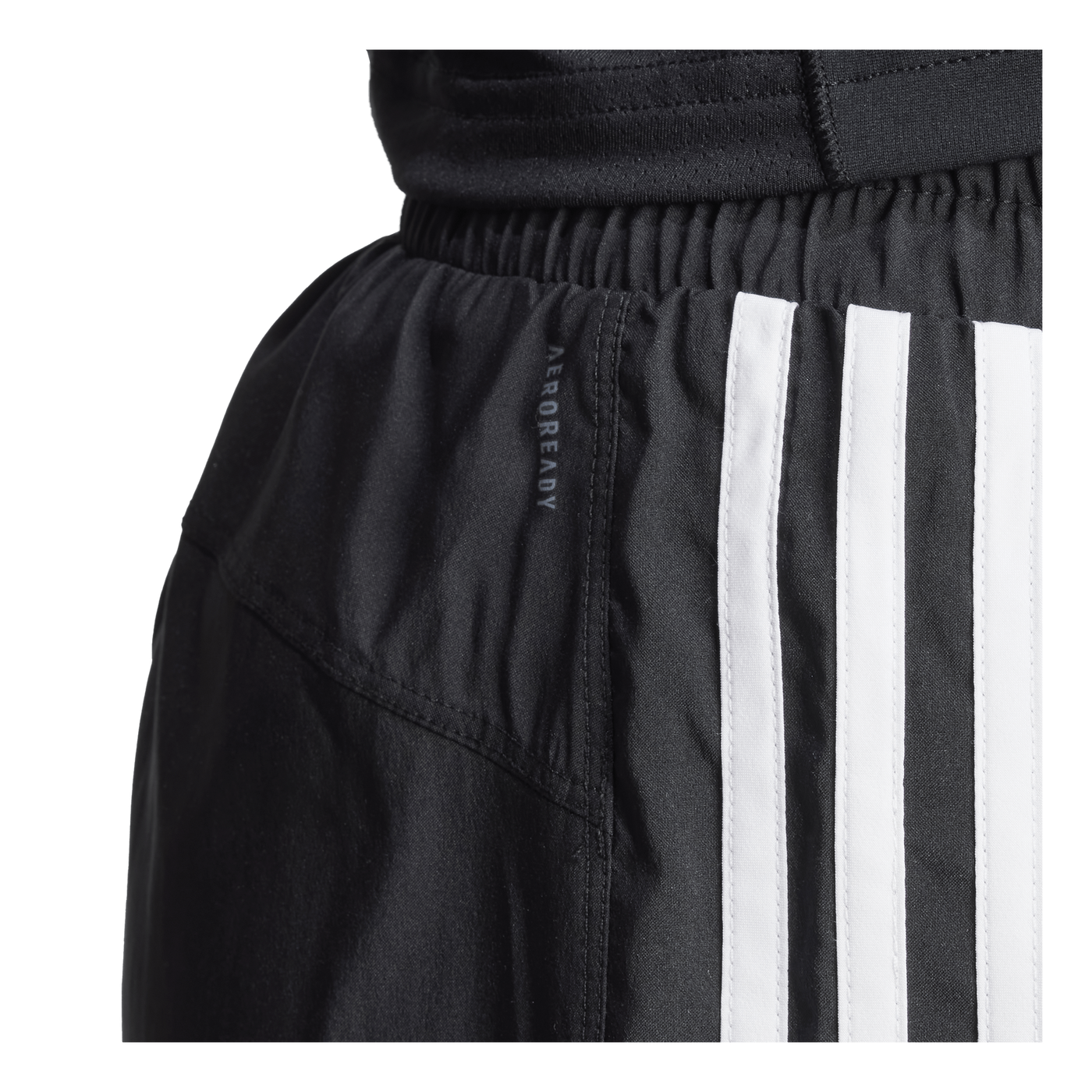 Pacer Training 3-Stripes Woven High-Rise Shorts Black / White