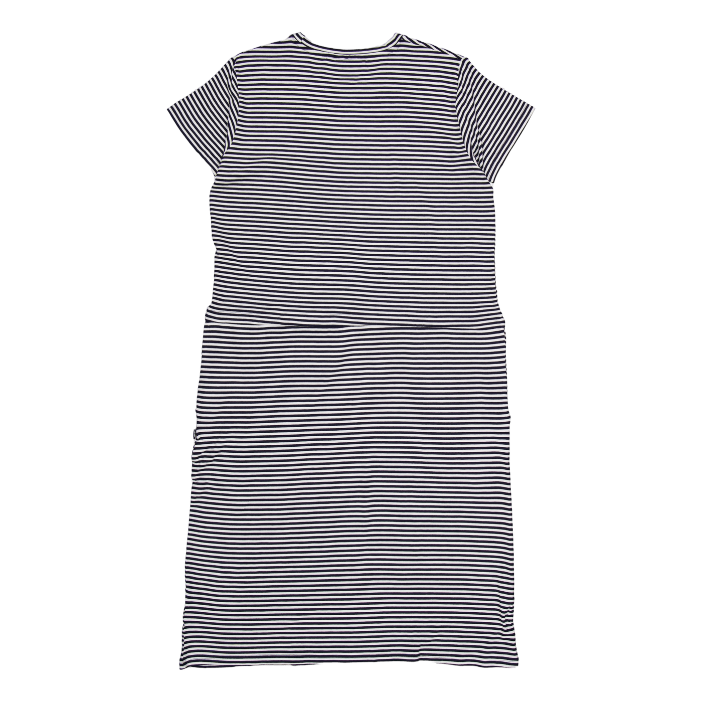 Carmen Dress Navy Stripes