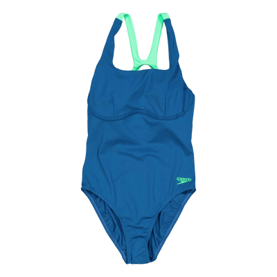 Womens Flex Band Swimsuit With Blue/green