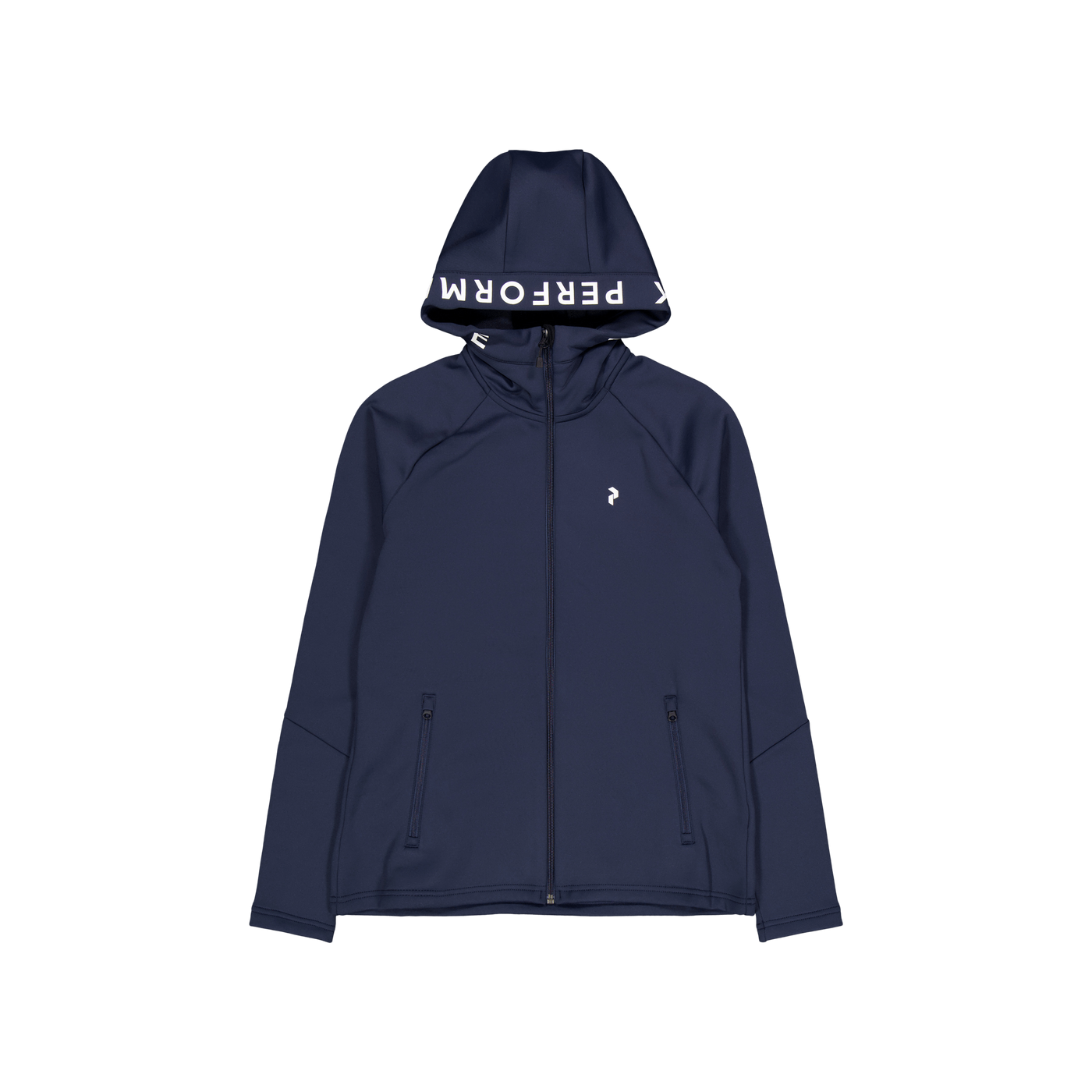 W Rider Mid Zip Hood Blue Shadow