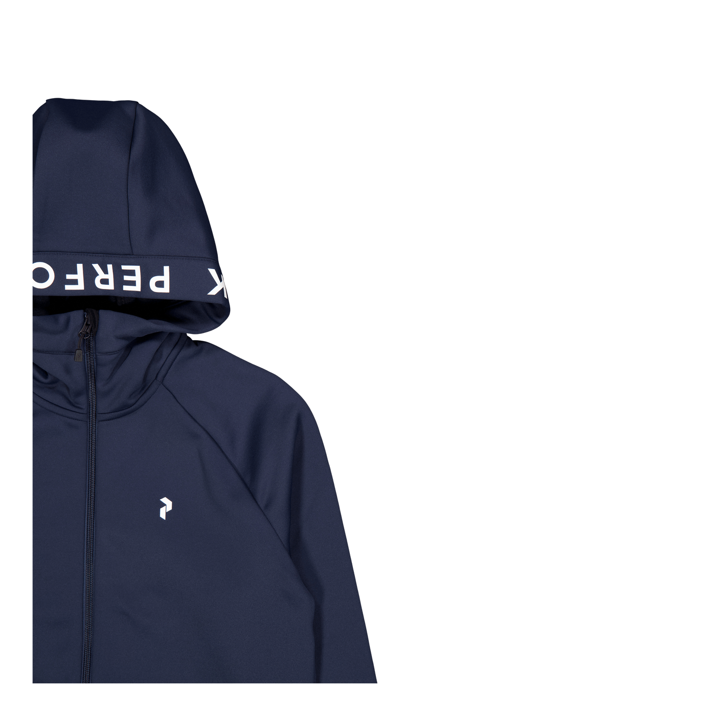 W Rider Mid Zip Hood Blue Shadow