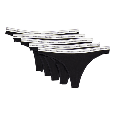 5 Pack Thong (low-rise) Black