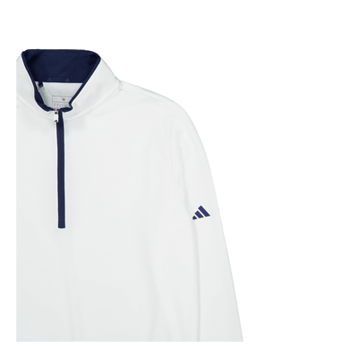 Lightweight Half-Zip Top White