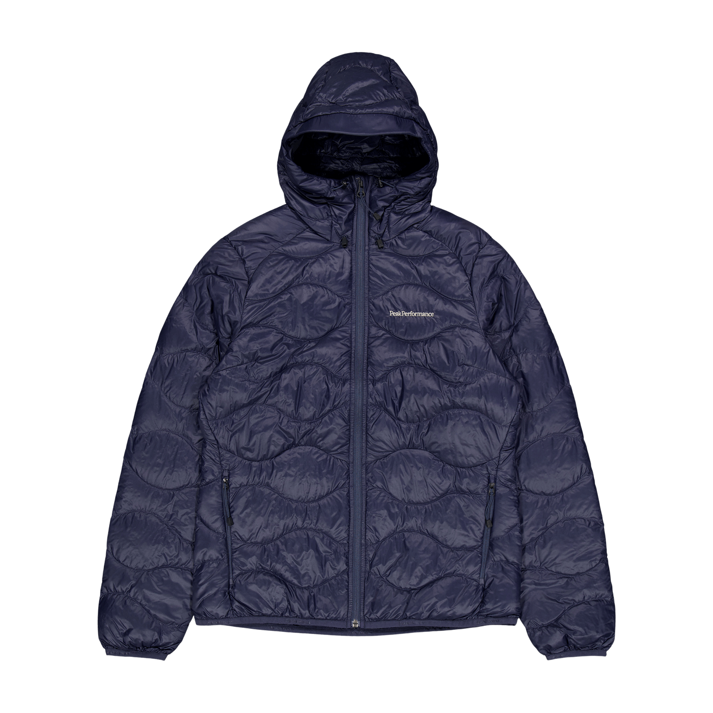 W Helium Down Hood Jacket Blue Shadow