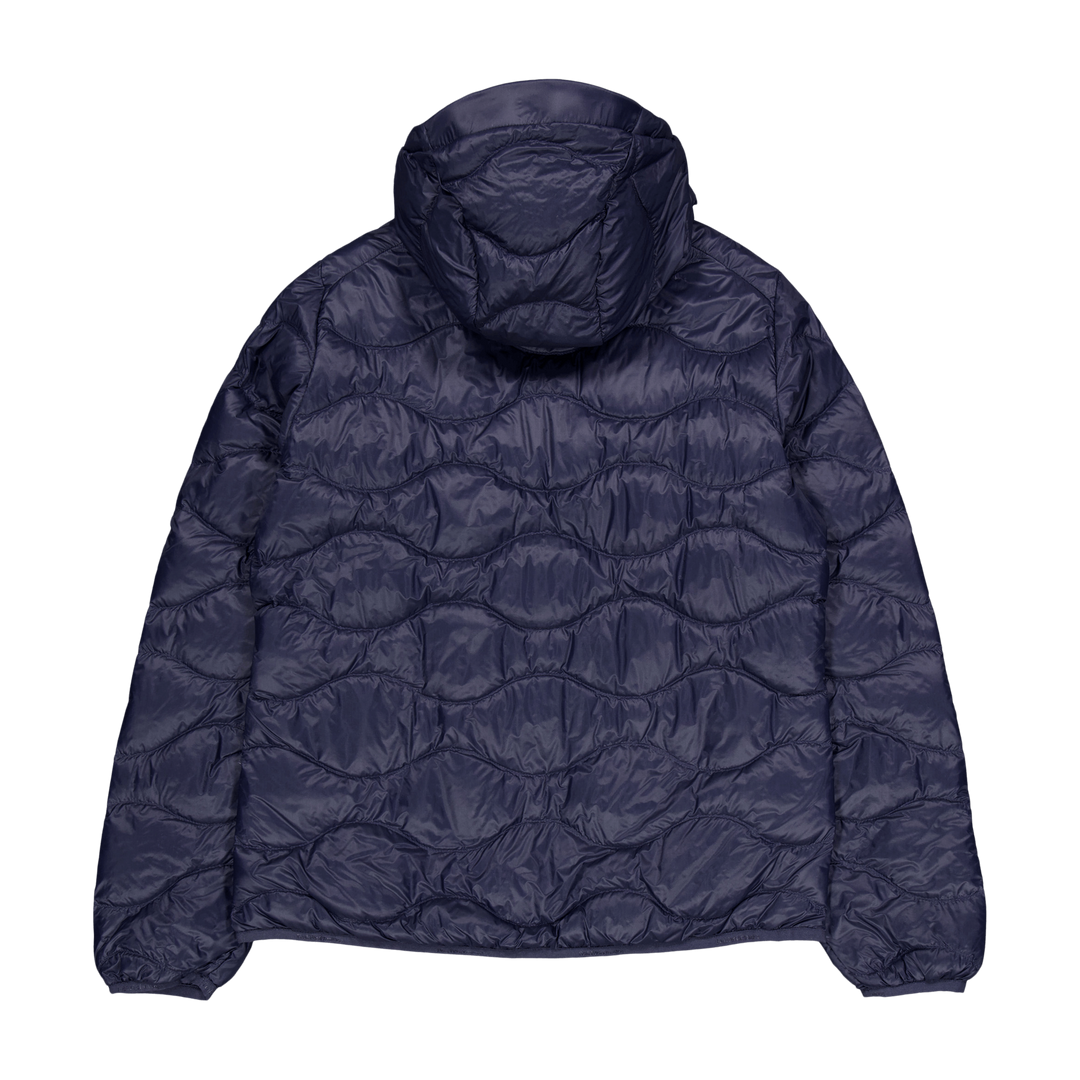 W Helium Down Hood Jacket Blue Shadow