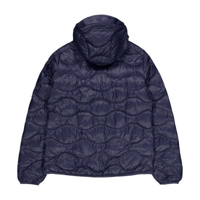 W Helium Down Hood Jacket Blue Shadow