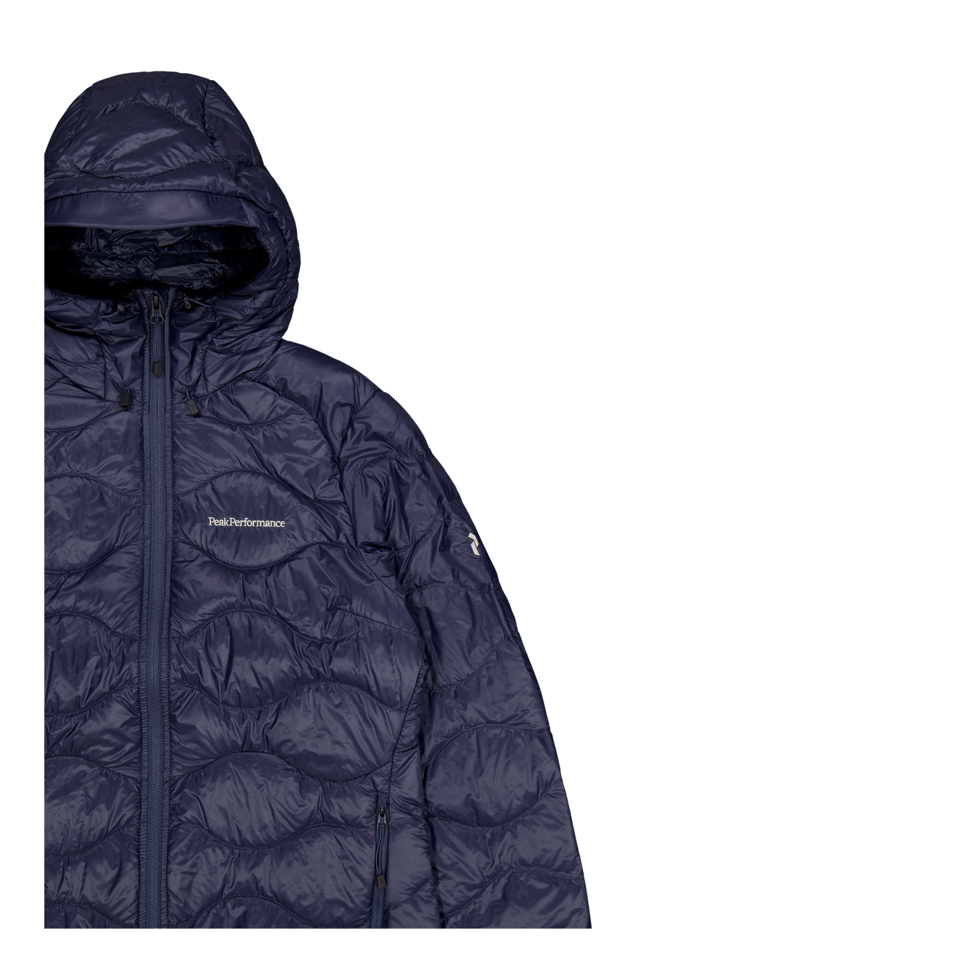 W Helium Down Hood Jacket Blue Shadow