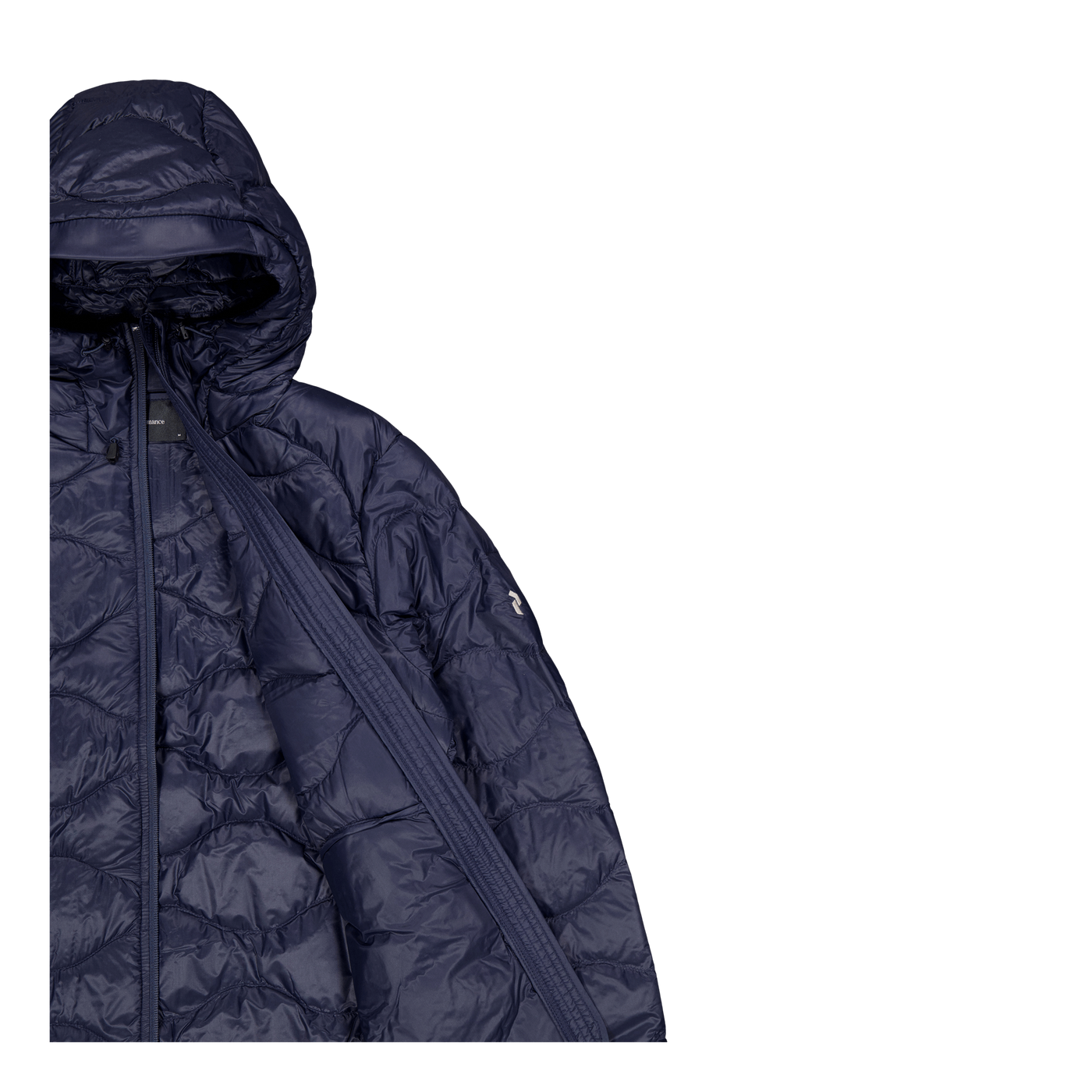 W Helium Down Hood Jacket Blue Shadow