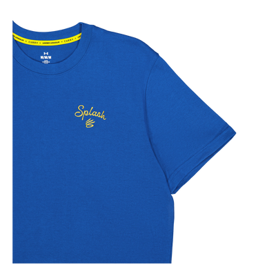 Curry Emb Splash Tee Varsity Blue