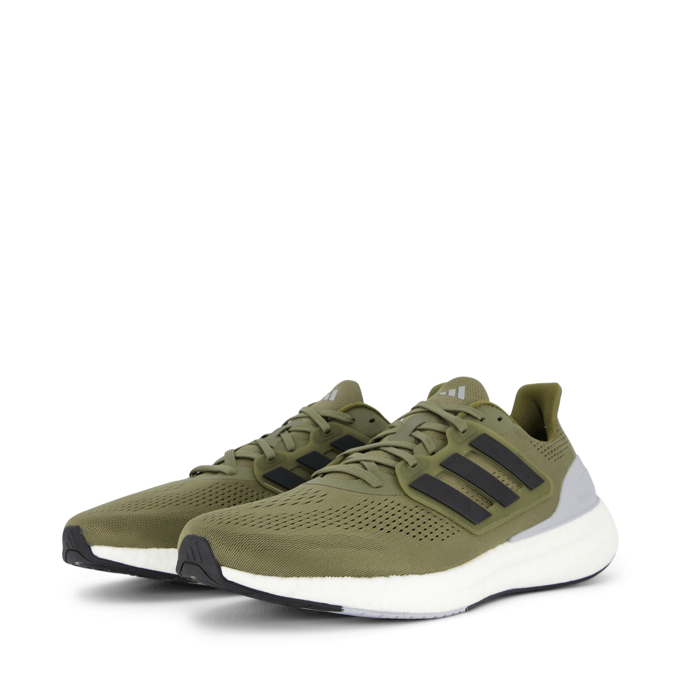 Pureboost 23 Shoes Olive Strata / Core Black / Halo Silver