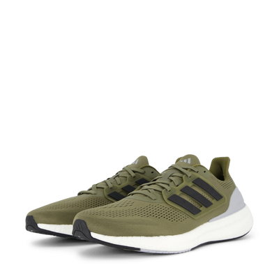 Pureboost 23 Shoes Olive Strata / Core Black / Halo Silver